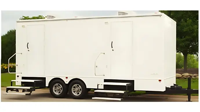 8x20 luxury restroom trailer for rent