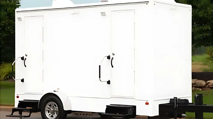6x10 luxury restroom trailer for rent