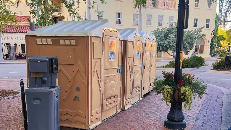 ada-compliant portable toilet at event in sarasota fl