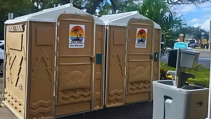 Handicap-accessible portable toilet rental for public events